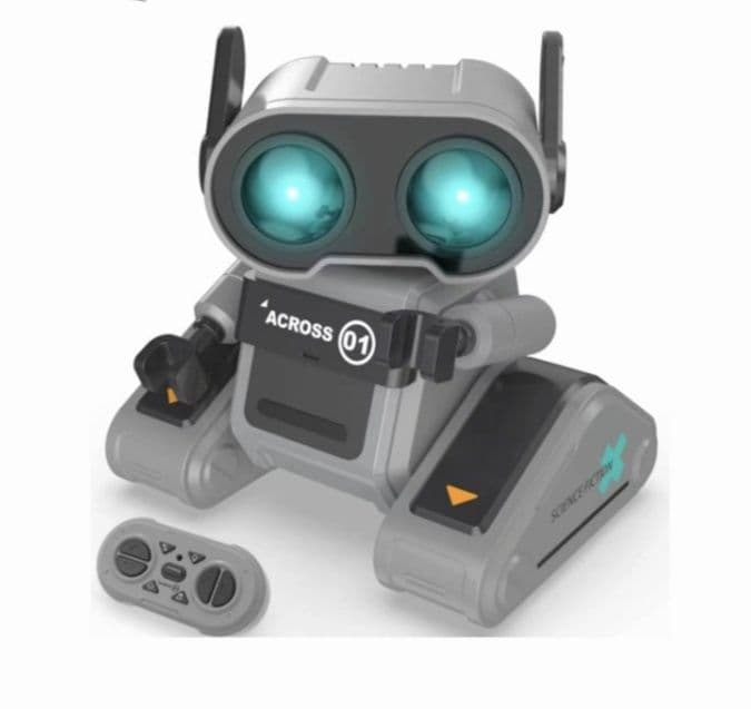 aiロボット 双眼発光式キャタピラ駆動型知育人工知能ロボット