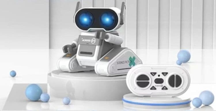 aiロボット 双眼発光式キャタピラ駆動型知育人工知能ロボット