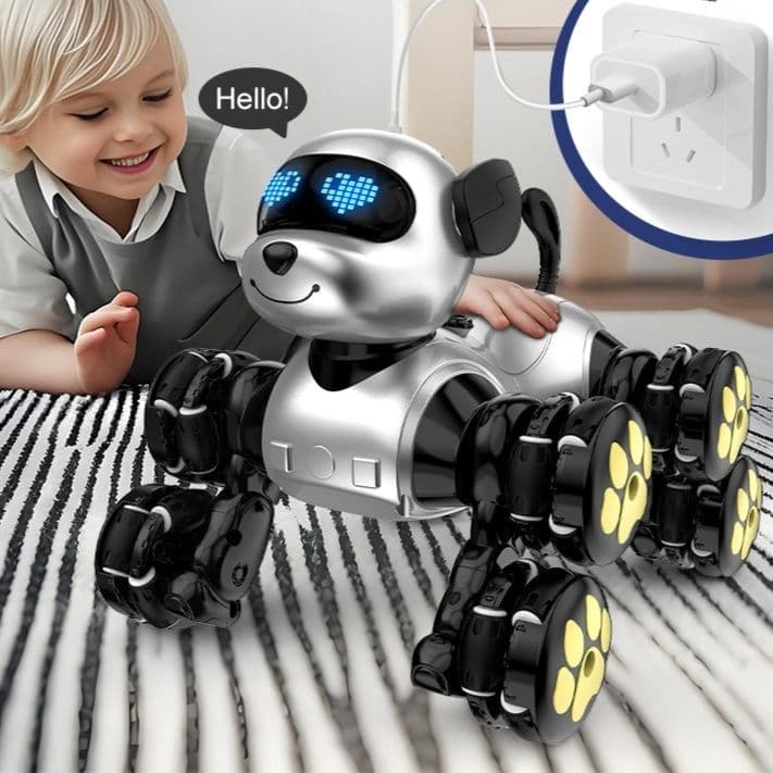 aiロボット 表情豊かな電子ペット四足歩行ロボット犬