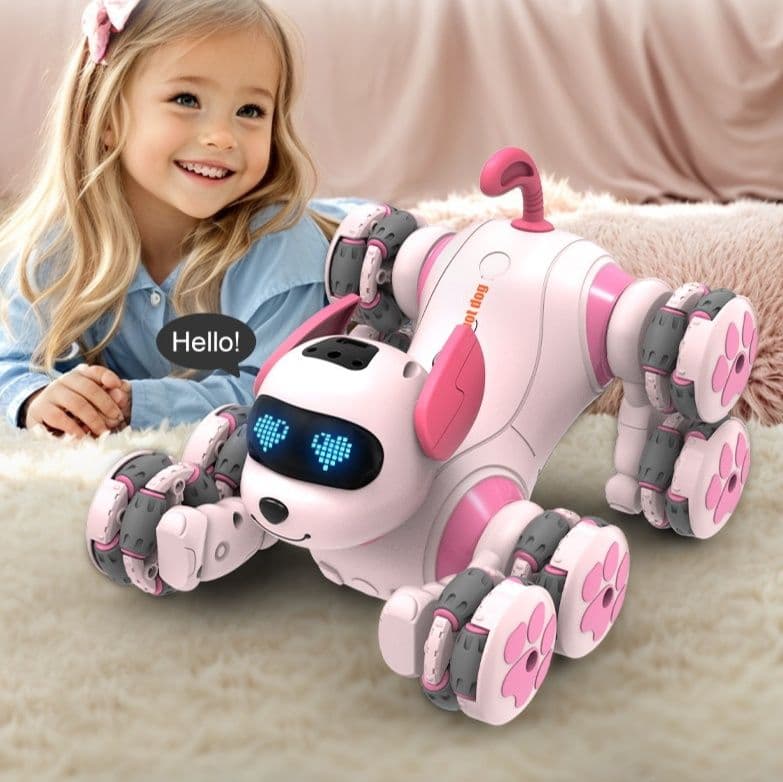 aiロボット 表情豊かな電子ペット四足歩行ロボット犬