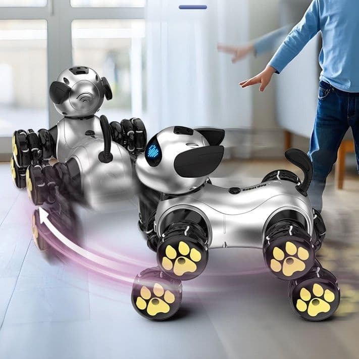 aiロボット 表情豊かな電子ペット四足歩行ロボット犬